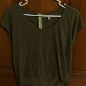 Olive green lightweight top